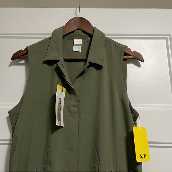 Lole Green Sleeveless Notched Collar Mini Dress (S) - Picture 2 of 8